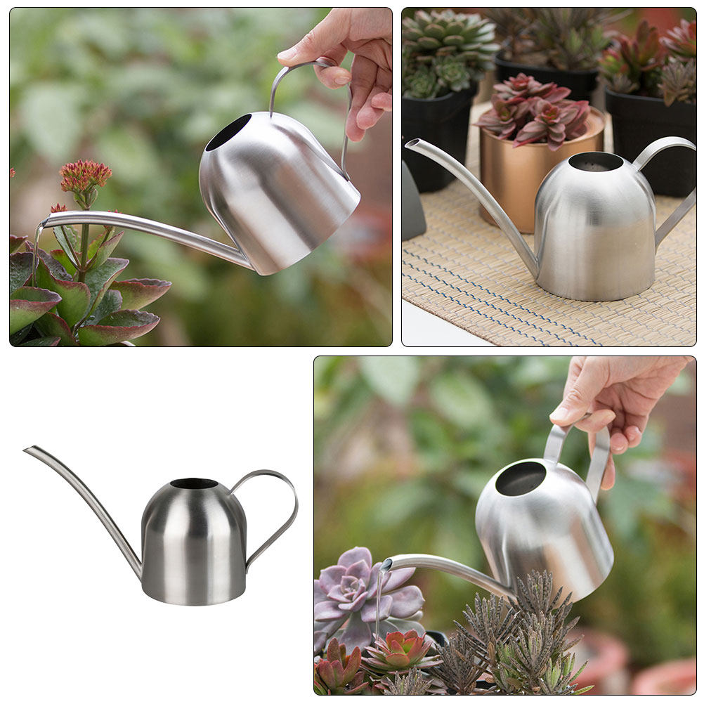 Watering Can - 1Pcs Long Spout Watering Pot Silver