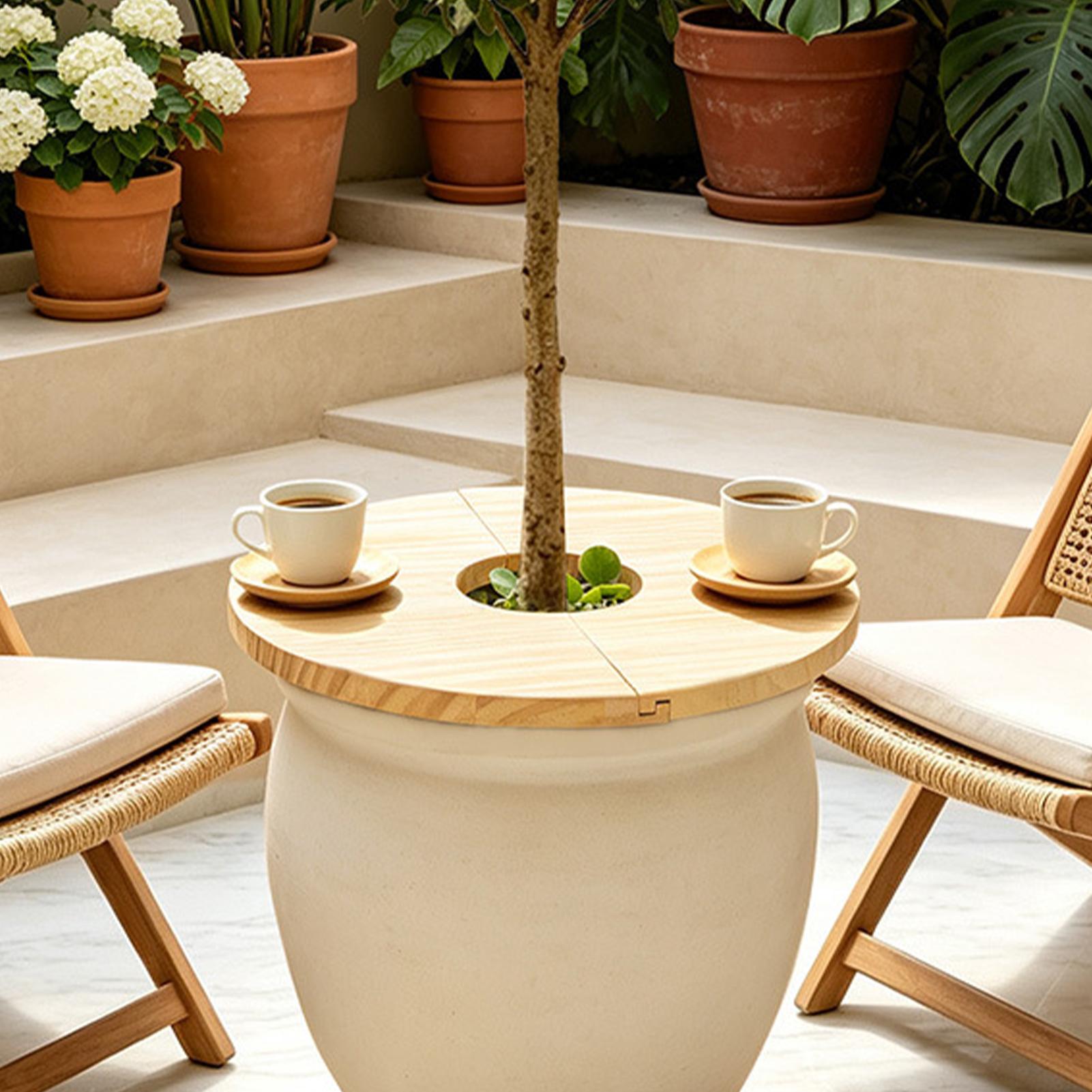 Flower Pot Covers Wooden Split - огляд і ціна Indoor Herb Garden