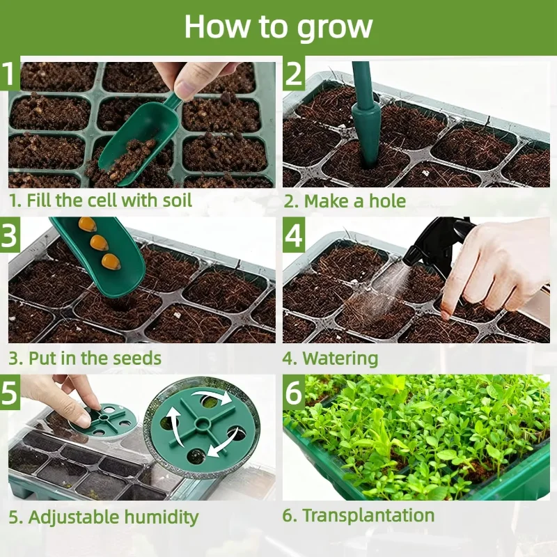 Seed Starter Tray Mini Greenho - огляд і ціна Seed Starter Tray