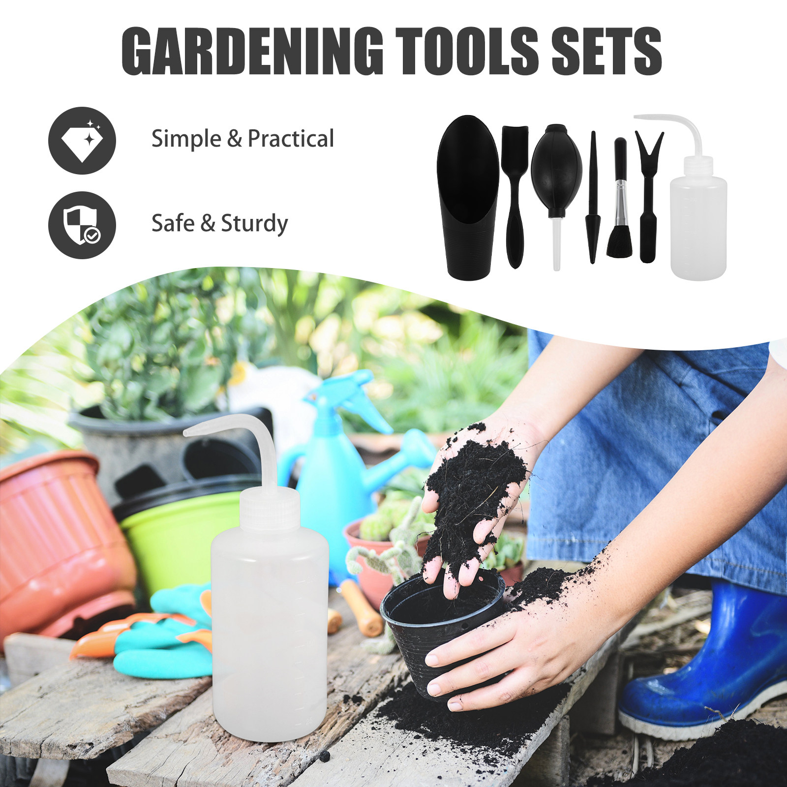 1Set Succulent Gardening Tools - огляд і ціна Trowel Garden Tools