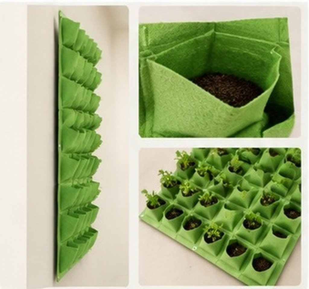 64 Pockets Wall Mounted Planti - огляд і ціна Vertical Planter